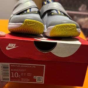 Nike Gray and Yellow Sneakers with Gum Sole